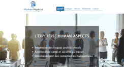 Desktop Screenshot of human-aspects.fr