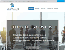 Tablet Screenshot of human-aspects.fr